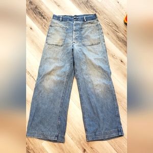 Vintage Jeans USN Small 1965 Distressed Faded Grunge